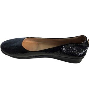 Hulsf textured crinkle flats black